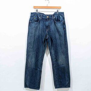 Robert Graham Yates Jeans Dark Wash 36 x 29 Preppy Classic Retro Designer